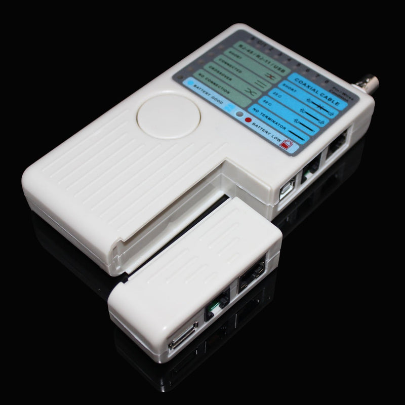 Optimal Shop 4 in 1 Network Cable Tester RJ45/RJ11/USB/BNC LAN Cable Cat5 Cat6 Wire Tester