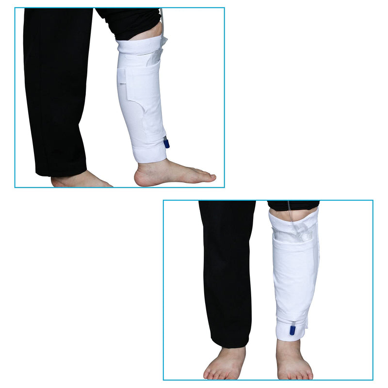 MUYU Catheter Leg Bag Holder, Catheter Urine Drainage Bags Calf Holder Strap, Foley Leg Bag Sleeve for Incontinence Urine Bag, Washable and Durable. (Large) Large
