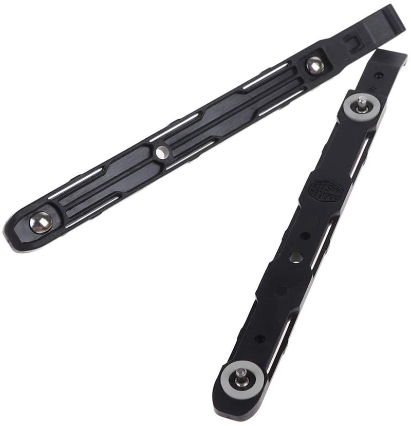 Uoeo 8 Pack Chassis Hard Drive Mounting Plastic Rails Chassis Hard Drive Rails, Black