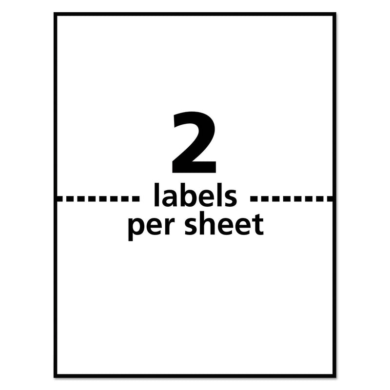 Avery 5526 Wthrproof Mailing Labels, Shipping, 5-1/2-Inch x8-1/2-Inch,100/PK, WE