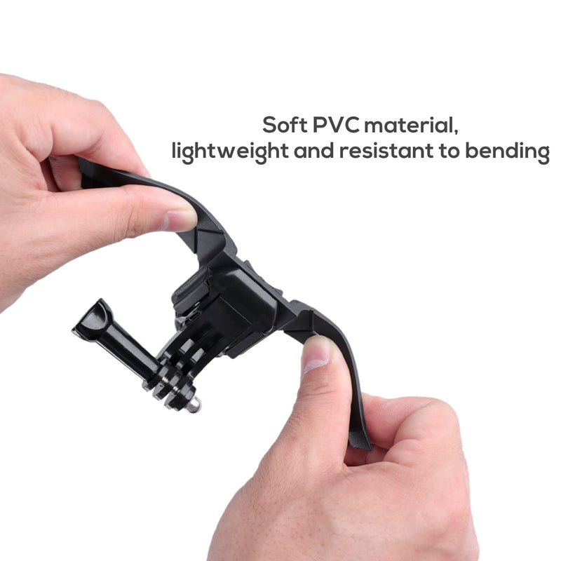 Motorcycle Helmet Chin Mount Kit for Gopro ,EaxanPic Helmet Adhesive Mount with Phone Clip for GoPro Hero 10/9/8/7/6/5,DJI Osmo Action,Insta360 ONE R Action Cameras