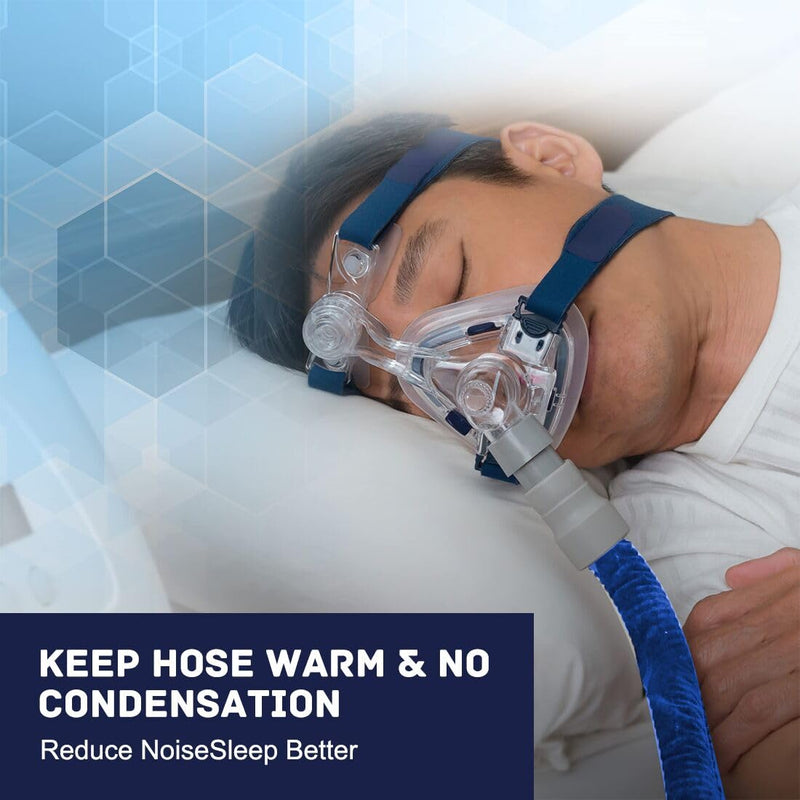 CPAP hose cover, universal CPAP hose cover, soft fleece hose insulator with zip, protective cover for breathing devices, 1.8 m