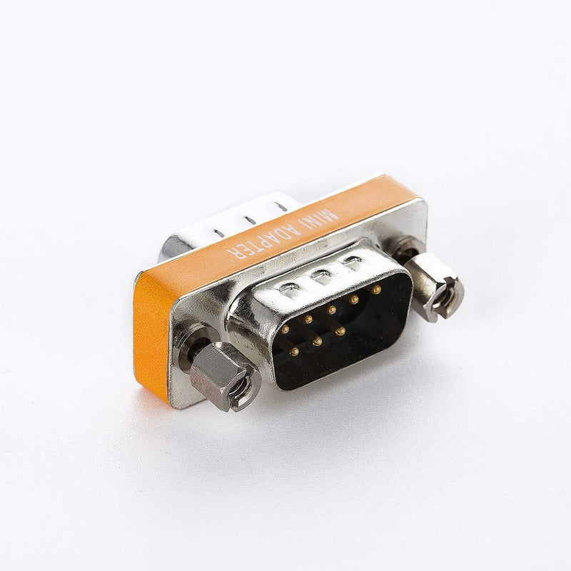 DB9 Null Modem Adapter Male to Male 10 Pack