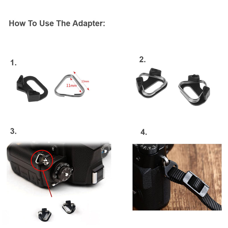 UNIKSTRAP Original Design Adjustable Camera Strap, Fit for Canon Nikon Sony Interchangeable Lens Digital Camera / DSLR Chrysanthemum & Crane in Black
