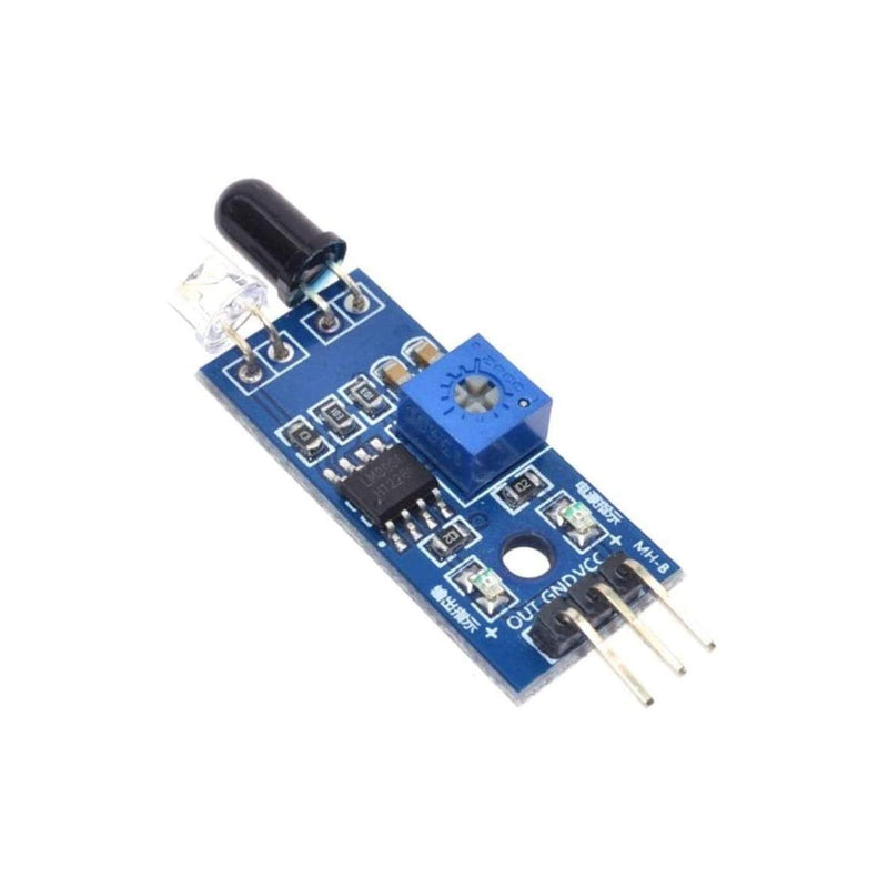 IR Infrared Obstacle Avoidance Sensor (2pcs) IR Transmitting and Receiving Tube Photoelectric Switch 3-pin Compatible with Ar-duino Smart Car Robot