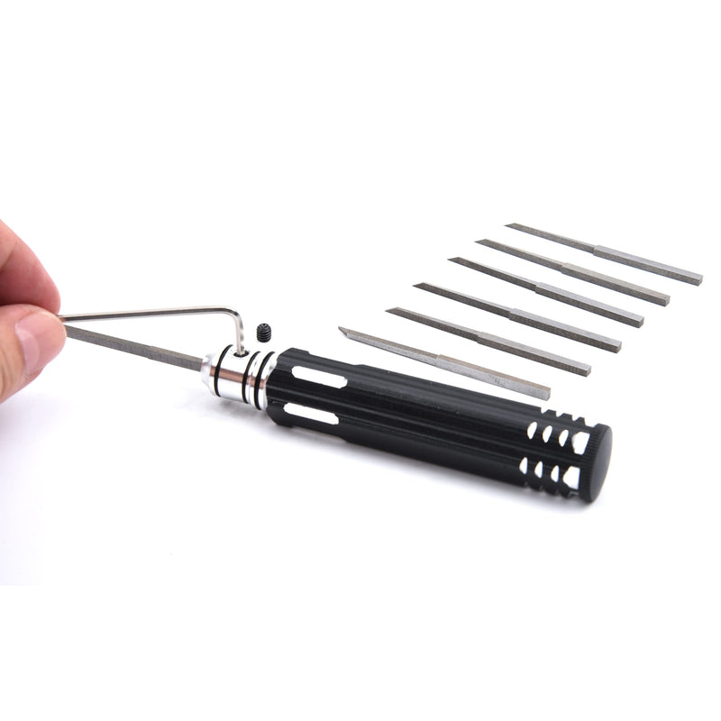 YoungRC Prime Model Scriber Resin Carved Scribe Line Hobby Cutting Tool For Gundam Model Chisel 7 Blades 0.1/0.2/0.4/0.6/0.8/1.0/2.0mm