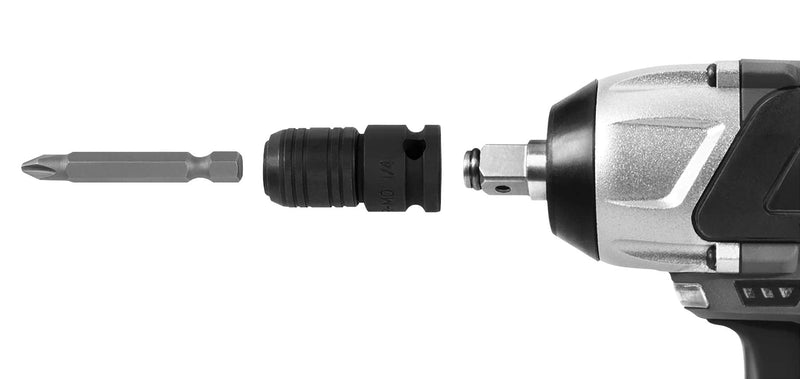 Performance Tool W9028 Hex Impact Adapter 1/2 X 1/4 IN. Hex Impact Adapter 1/2 X 1/4 IN.