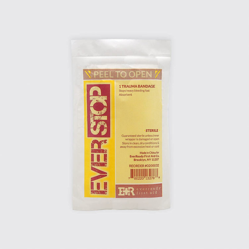 Ever Ready First Aid EverStop First Aid Blood Stopper Compress Multi-Purpose Wound and Trauma Dressing- 3 Pack 3 Count (Pack of 1)