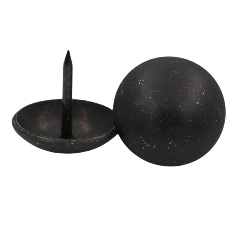 Wuuycoky Round Large-Headed Nail 19mm Diameter Head Color Black Pack of 40