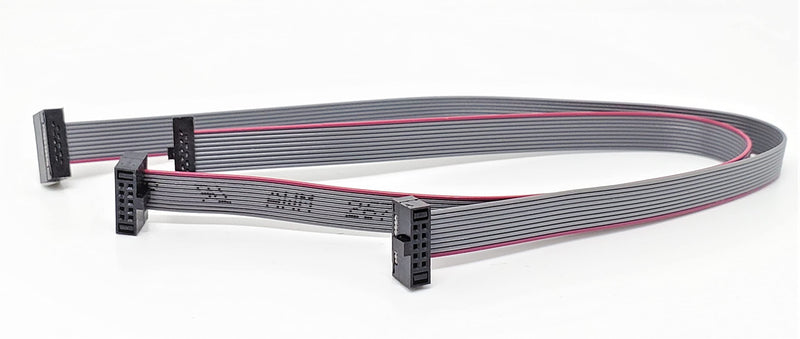 Connectors Pro 2-Pack 15cm 6 Inches 1.27mm 0.05" 10P 2x5 F/F Mini Female IDC Connector on 0.0635mm 0.025" Pitch 10 IDC SWD Conductors 6â€ Length Flat Ribbon Cable (10P-FF-15cm-2PK) 10P-FF-15cm-2PK