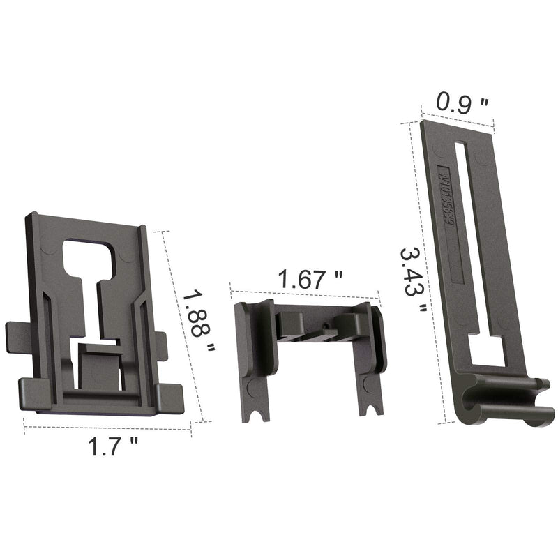 Upgraded 8 Packs Polymer Material W10546503 Upper Rack Adjuster & W10195840 Dishwasher Top Rack Adjuster & W10195839 Rack Adjuster & W10250160 Arm Clip-Lock& Fit Replacement for 665 Dishwasher