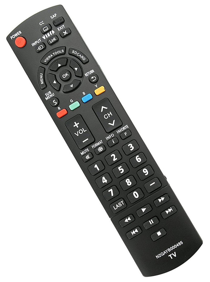New N2QAYB000485 Remote for Panasonic TV tc-p50c2 TC-L37U22 TC-L37X2 TC-L42D2 TC-L42U22 TC-L42U25 TC-P42C2 TC-P42S2 TC-P42U2 TC-P46C2 TC-P46S2 TC-P50C2 TC-P50S2 TC-P50U2 TC-P50X2 TC-P54S2