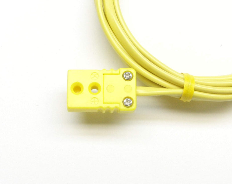K-Type Thermocouple Extension Cable Wire with Miniature Mini Thermocouple Connectors 9 ft (= 3 Yard) Long