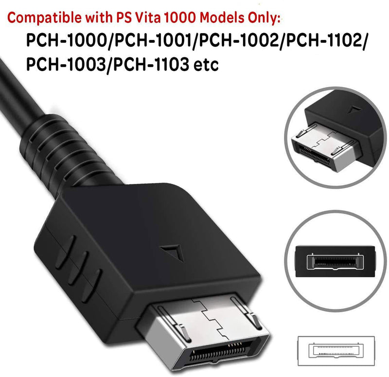 RGEEK 3.9FT PS Vita Charger Cable, USB Charger Replacement Cable Compatible with Sony Playstation Vita, PSVita 1000