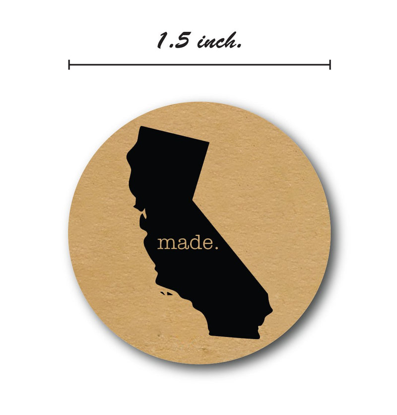 California Made Stickers/500 Made in California Labels