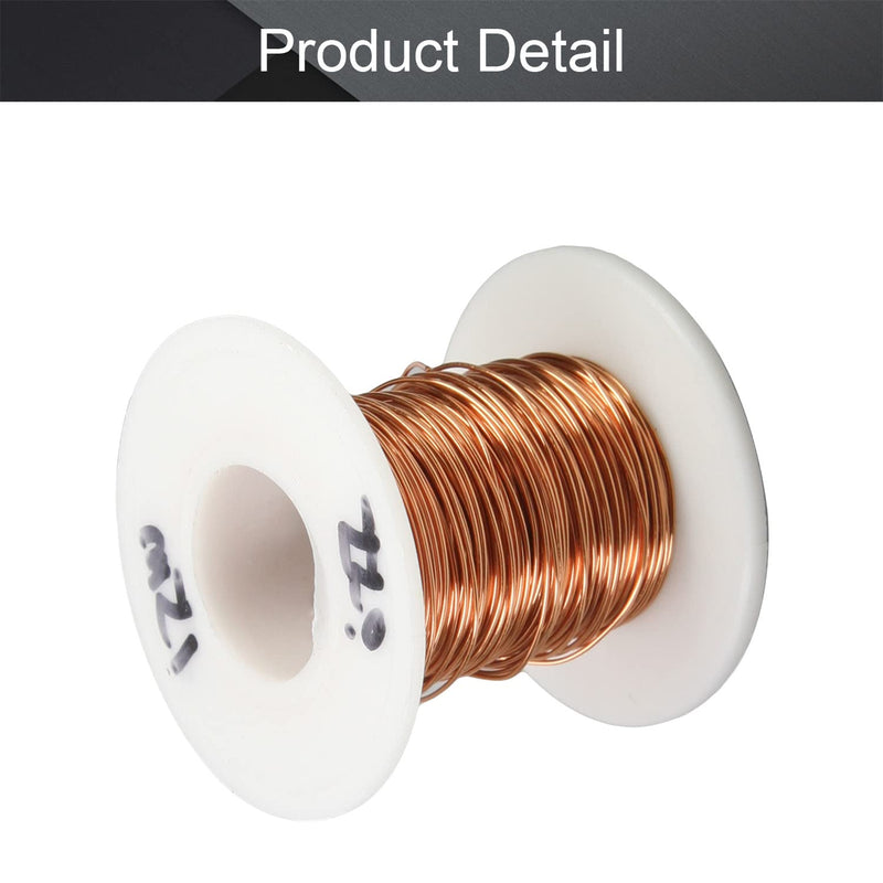 Fielect 0.55mm Inner Dia Magnet Wire Enameled Copper Wire Winding Coil 49.2Ft Length QA-1-155 Model Widely Used for A Variety of Motors 0.55mm Inner Dia 49Ft Length