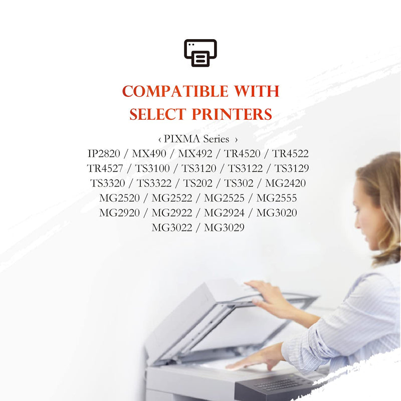 ejet Remanufactured Ink Cartridge Replacement for Canon 245XL PG-245 PG-245XL PG-243 243 to use with Pixma TR4520 TS3322 MX490 MG2522 MX492 TS3122 MG2525 MG2520 TS202 TS302 Printer Tray (2 Black)