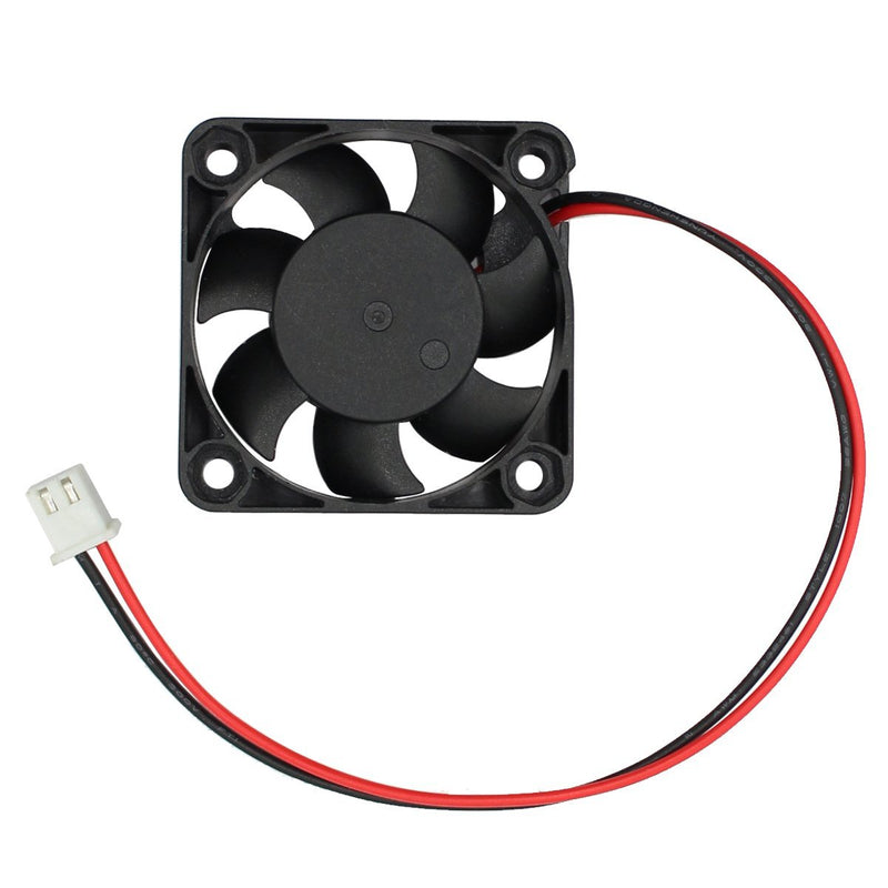 ANVISION 2-Pack 40mm x 10mm DC 12V Brushless Cooling Fan, Dual Ball Bearing, YDM4010B12 Black ( 12V 40mm 2-PIN FAN )