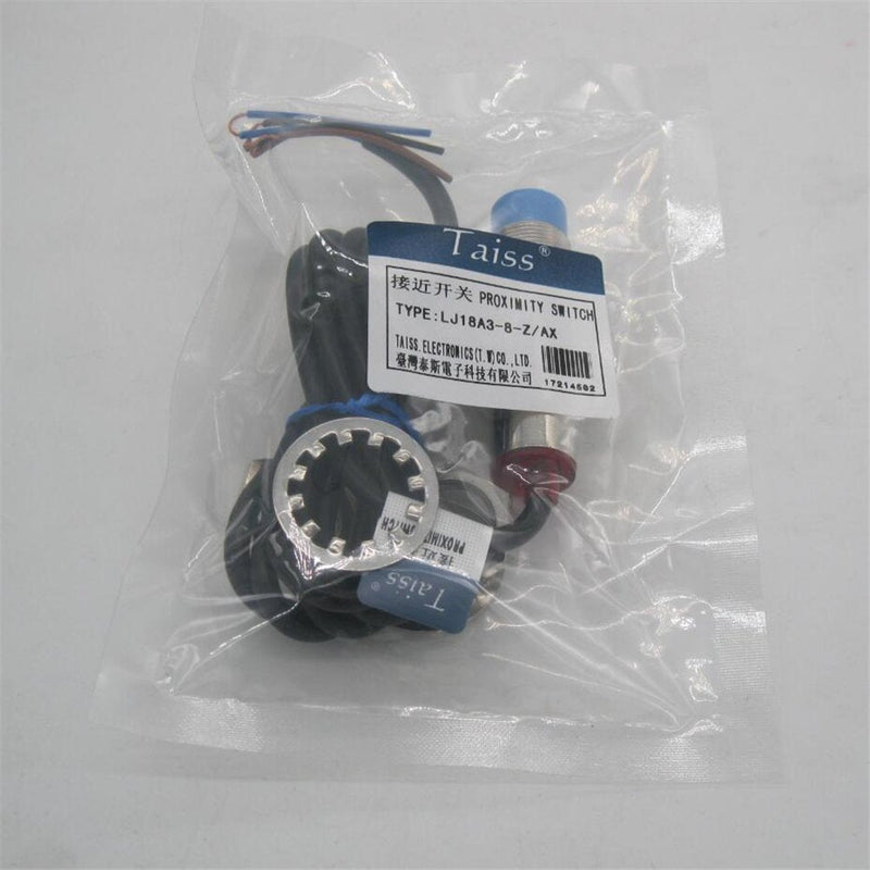 Taiss 2pcs M18 Proximity Sensor NPN NC 6-36VDC 8mm Detective Approach Sensor Inductive Proximity Switch LJ18A3-8-Z/AX