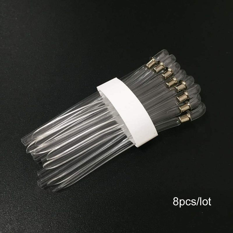 8pcs/lot Size #13 Preformed BTE Earmold Hearing Aid Tubes (3.2 * 2mm with Metal Tube Lock)