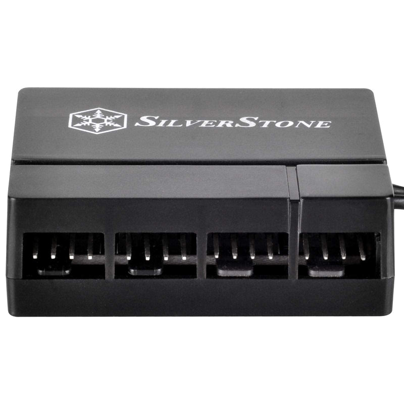 SilverStone Technology Silverstone 8-Port PWM Fan Hub/Splitter for 4-Pin & 3-Pin Fans in Black SST-CPF04-USA (Newest Version)