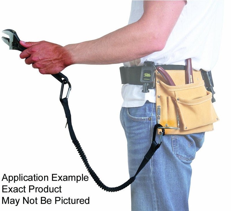 Gear Keeper TL1-3028 1/2" Economy Tool Tether/Lanyard with Stainless Steel Locking Carabiner with Fixed Lanyard, 27" - 43" Length