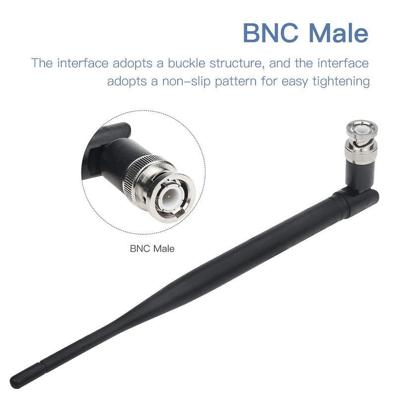 Wireless Handheld Microphone System Antenna, Ancable 2-Pack BNC Male Adapter Antenna for Wireless Microphone Receiver Remote Digital Audio Mic Receiver Tuner UHF Ham Radio