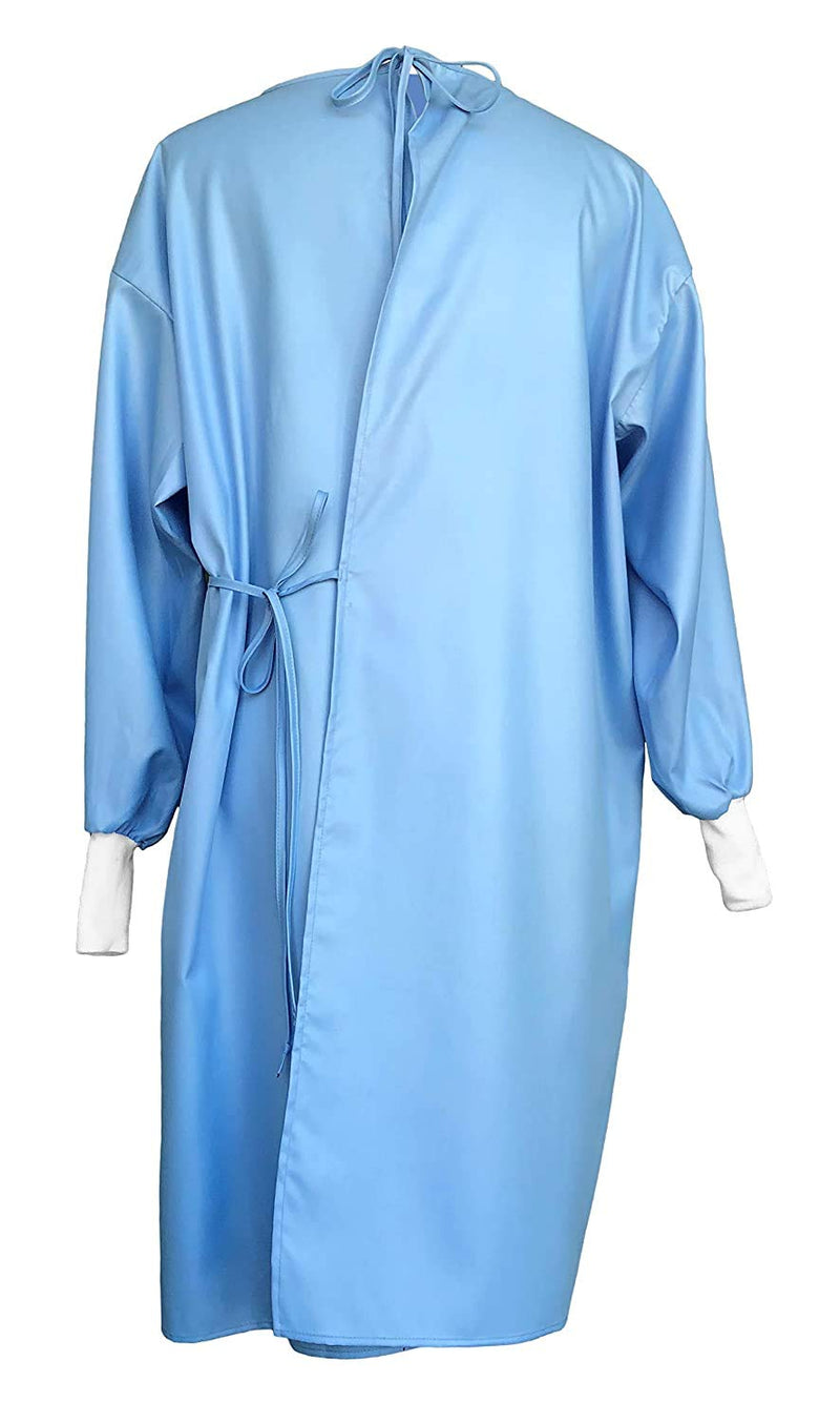 Dukal Isolation Gown, Non-Sterile, Blue (Pack of 10)