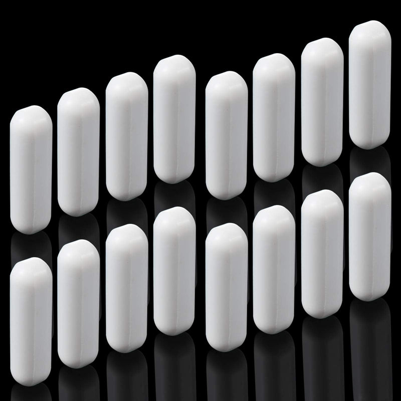 PTFE Magnetic Stirrer Mixer Stir Bar, White Color, Stir Rod Magnetic, Laboratory Bar, Stir Plate Bar, Stir Plate Magnet Stick (16 Pieces,30 mm/ 1.18 Inch) 16 30 mm/ 1.18 Inch