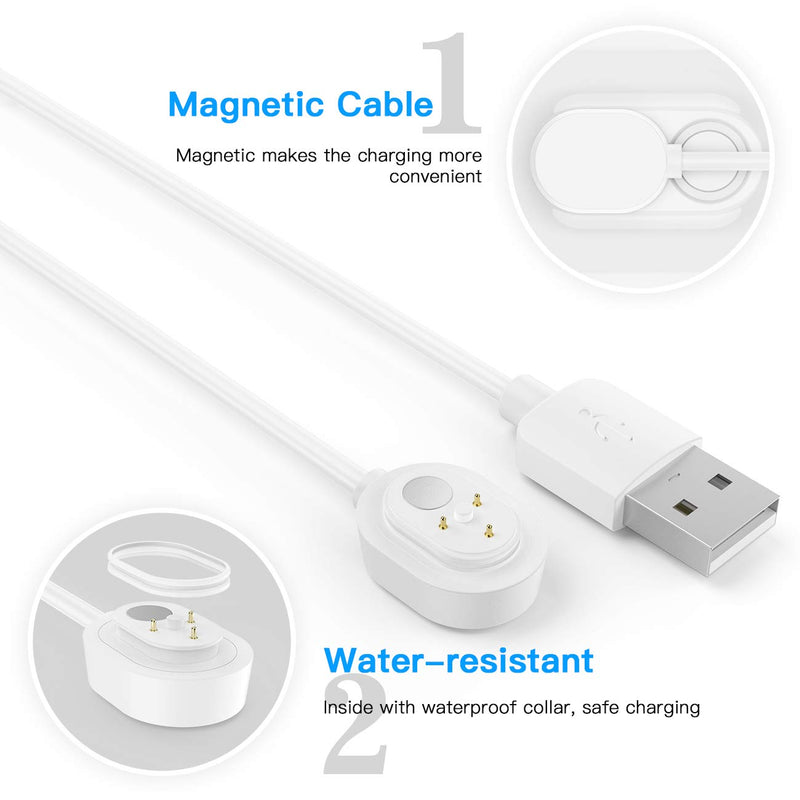 2 Pack HOLACA Power Adapter and 20ft/6m Cable for Arlo Ultra&Ultra 2/Arlo Pro 3 Pro 4(Not for floodlight),Weatherproof Outdoor or Indoor Magnetic Cable Continuously Charging for Arlo Camera 2 Pack 20ft+adapter