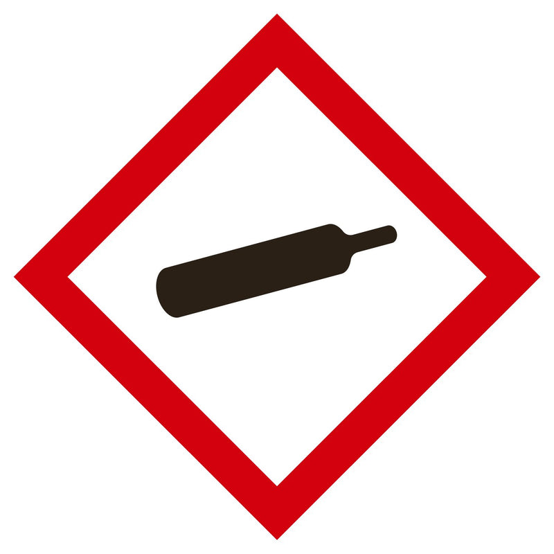 GHS/HazCom 2012: Hazard Class Pictogram Label, Gas Cylinder, 1" each (Pack of 1120)