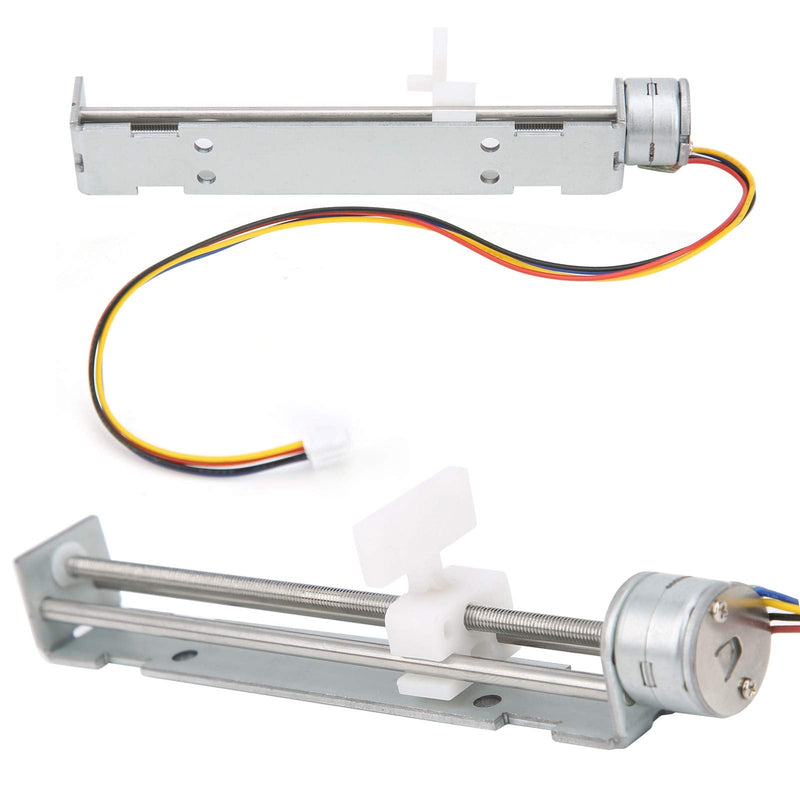 Electric Linear Guide Rail Motion Slide Actuator Module 80mm Stroke Driven by 2Phase 4Wire Stepper Motor for DIY CNC Linear Position Kit Engraving Machine