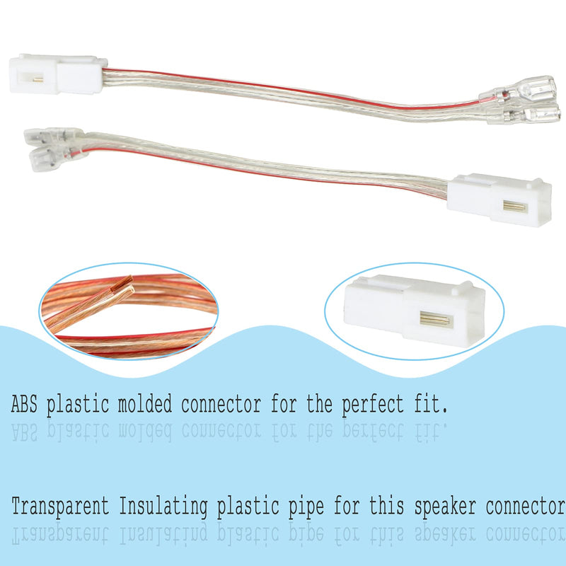 RED WOLF Replacement for Dodge Ram Jeep Chrysler 2005-2020 Aftermarket Front Dash Tweeters Speaker Wiring Harness Connector Plug