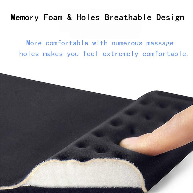 Mouse Pad with Wrist Rest - Memory Foam Mousepad Soft Comfortable Wrist Rest Support Square Mouse Mat