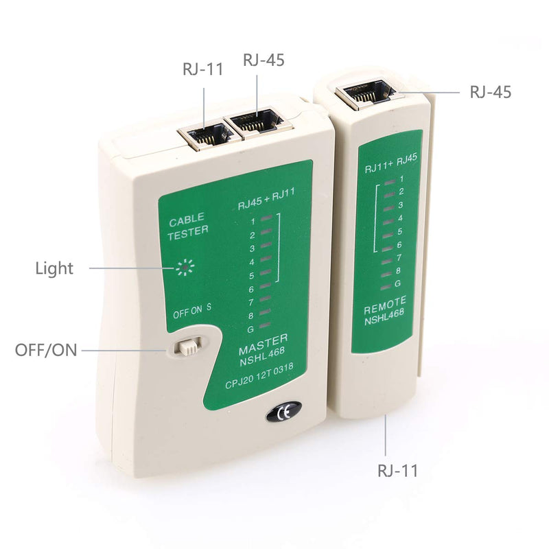 NSHL468 RJ45-RJ11 Multi-Functional Network LAN Cable Tester Test Tool Equipment