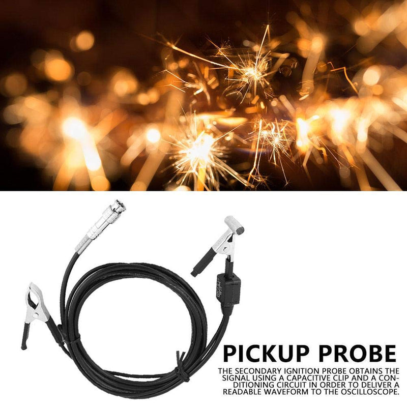 Oscilloscope Clip Probes 1Pcs Professional Secondary Ignition Pickup Oscilloscope Clip Probe X10000 Switchable High Sensitivity Inductive Capacitance Sensor Auto Ignition with Shielded 2.5m Lead