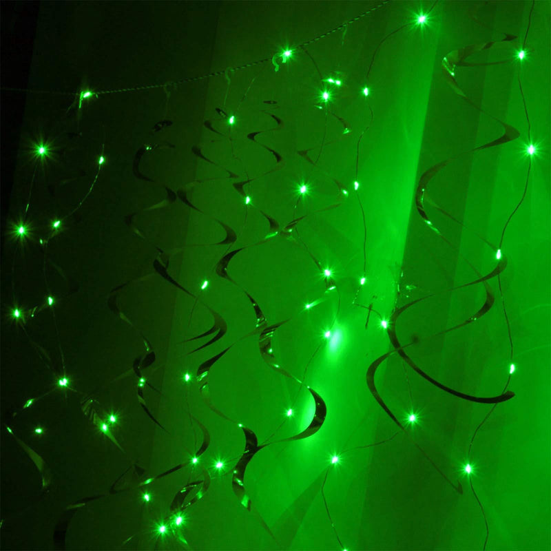 Abkshine 4-Pack 50 Led Green St Patrick's Day String Lights, Battery Operated Portable Green LED Lights for St.Patricks Day Decoration Irish Party Decor(Set of 4, Green Light)