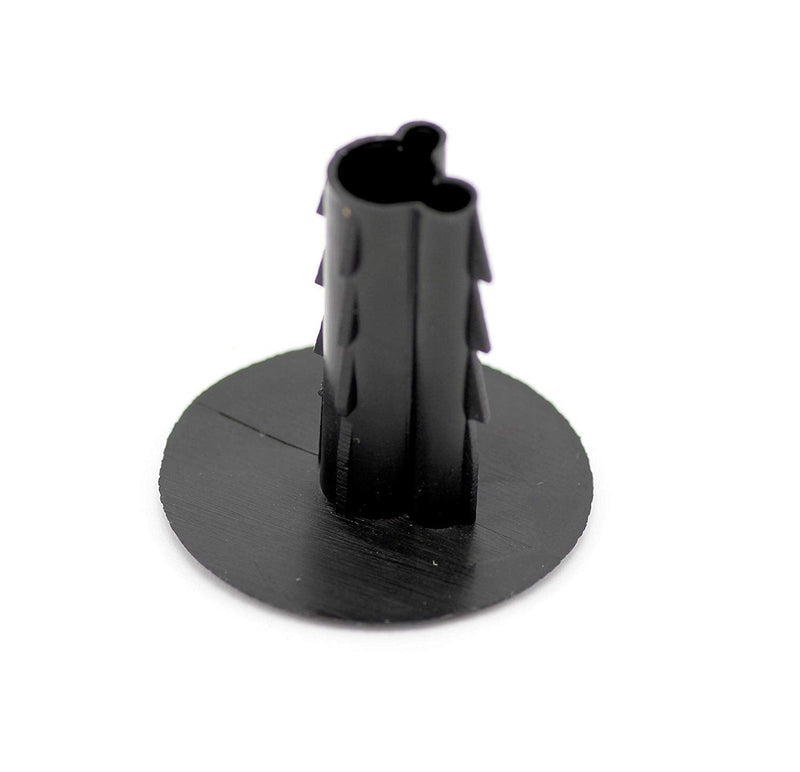 Single Feed Thru Bushing - (Black) RG6 Feed Through Bushing (Grommet) Replaces Wallplates (Wall Plates) for Coax Coaxial Cable, Network Cable, CCTV - Indoor/Outdoor Rated - 10 Pack Single Black