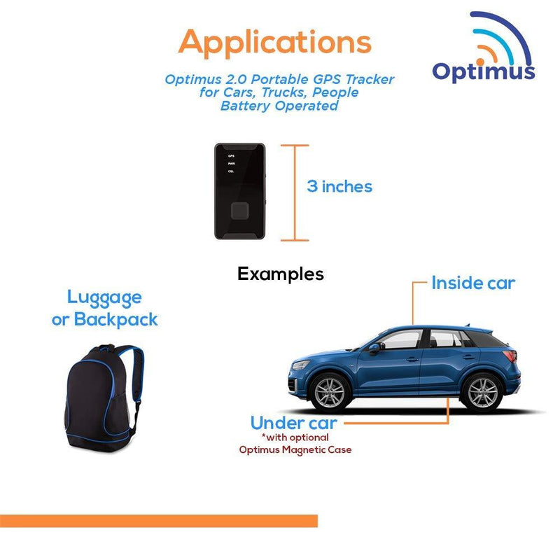 GPS Tracker - Optimus 2.0 - 4G LTE Tracking Device for Cars, Vehicles, People, Equipment