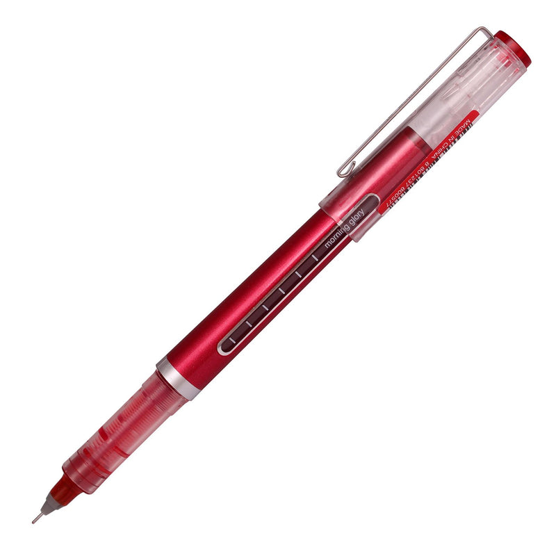 Morning Glory Pro Mach Roller Ball Pen - 0.38 mm-Fine Point Tip (Pack of 12 Pens) 1 Refill (3 Color Mixed) 3 Color Mixed