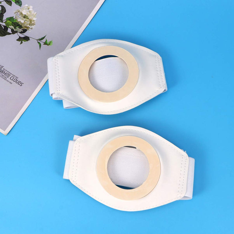 EXCEART 2pcs Stoma Hernia Belts Colostomy Bag Belt Ostomy Belt Support for Colostomy Ileostomy Urostomy Breathable Fabric Postoperative Band Beige