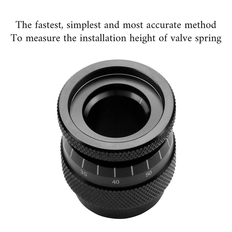 4929 Valve Spring Height Micrometer Measurer Instrument Tool, 1.600" -2.200" Height Range Accurate Reading, Black Aluminium, Compatible for Most V8 Engine