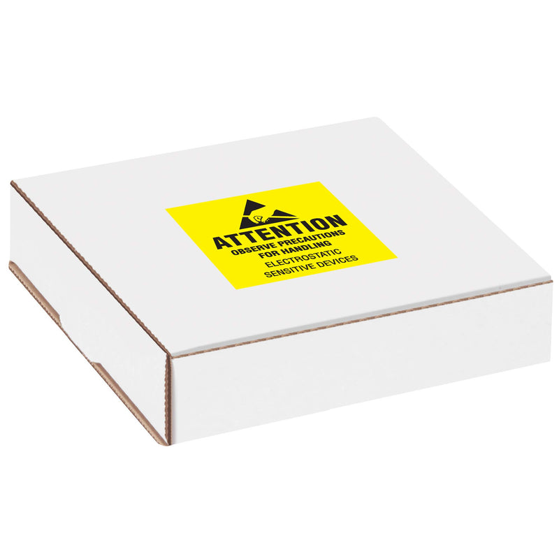 Ship Now Supply SNDL1369 Tape Logic Labels,"Attention - Observe Precautions", 2" x 2", Fluorescent Yellow/Black (1 Roll of 500 Labels)