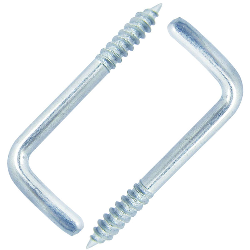 Shells 50PCS Silver Color Carbon Steel Metal Right-Angle Hooks 7 Shape Screw Hooks Self-Tapping Screws Hooks L Shape Hooks 34 X15mm