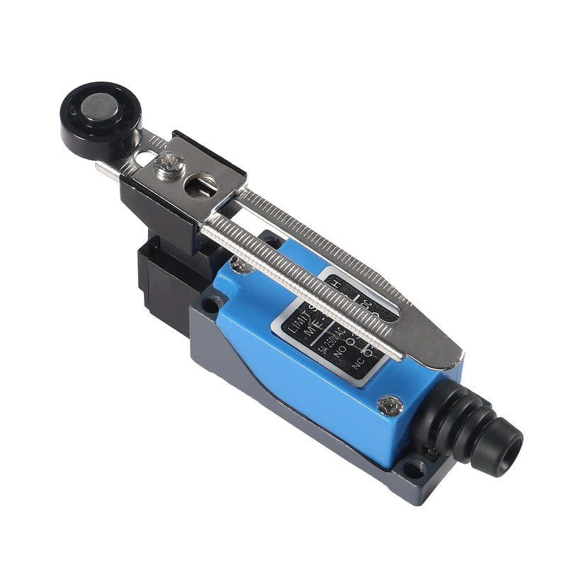 AEDIKO ME-8108 Limit Switch Adjustable Roller Lever Arm Momentary Limit Switch NC-NO for CNC Mill Laser Plasma 3D Printer Door Switch