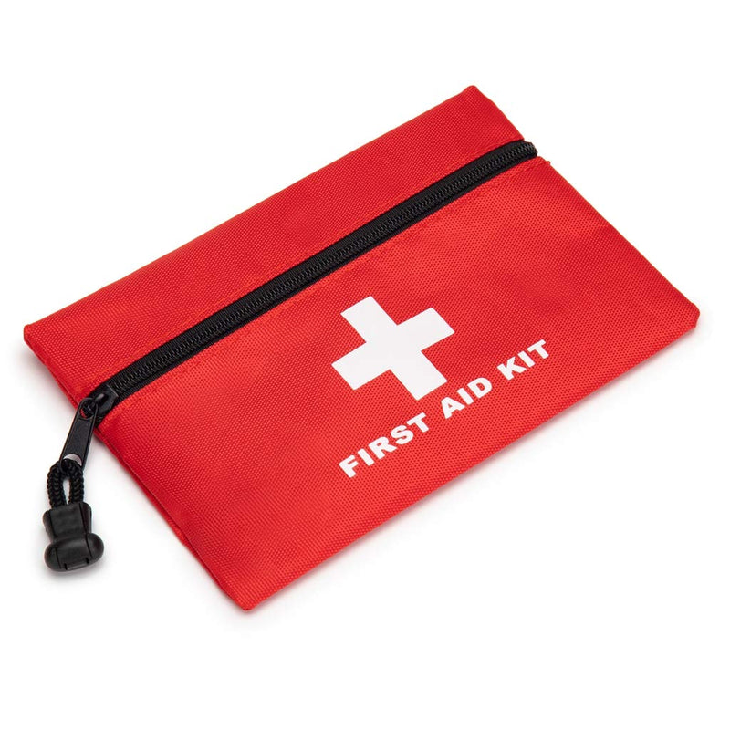 Jipemtra Red Emergency Bag First Aid Bag Small Empty Travel Rescue Bag Pouch First Responder Storage Medicine Pocket Bag for Car Home Office Kitchen Sport Ourdoors Bag Only (6.3x4.3") 6.3x4.3Inch