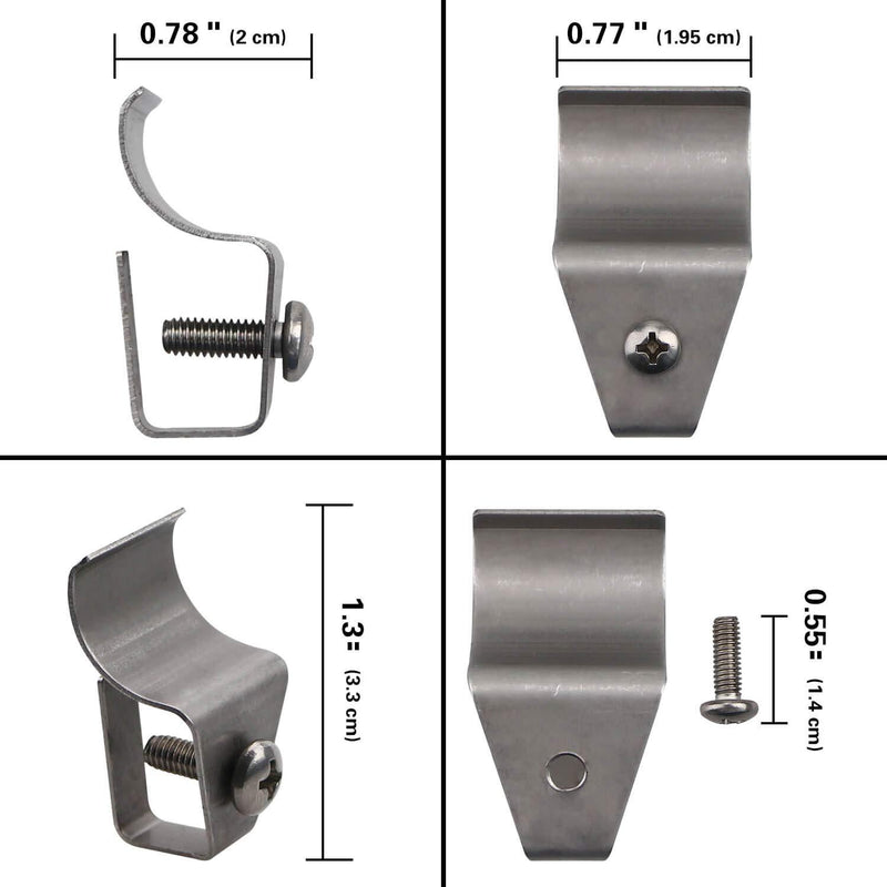 (10 Pack) Vinyl Siding Clips Hooks No-Hole Needed Outdoor Siding Screws Hanger for Mount Home Security Camera 10 Pack