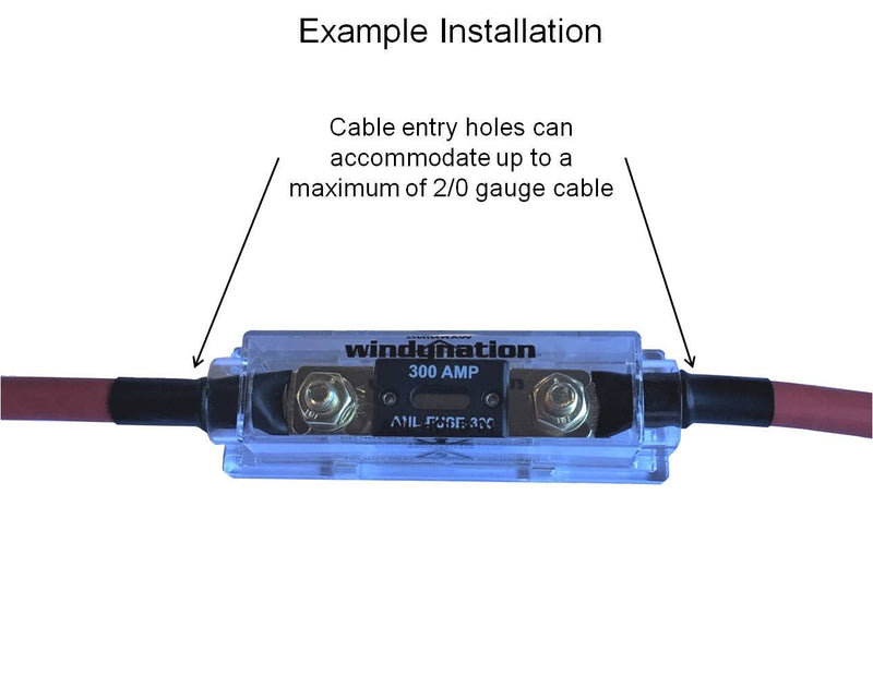 WindyNation ANL Fuse Holder + ANL Fuse (2pcs 250A Fuse) 2pcs 250A Fuse