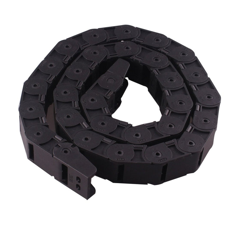 1M 18 x 25mm Plastic Open One Side Type CNC Machine Tool Cable Drag Chain Wire Carrier Black Ted Lele (18mm x 25mm) 18mm x 25mm