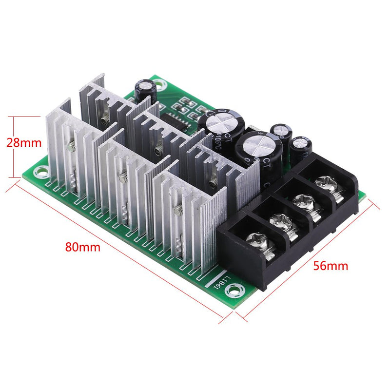 DC Motor Speed Controller with Overload Protection 12V 36V 48V 30A Slow Start Adjustable Speed Board for Permanent Magnet DC Brushed Motor